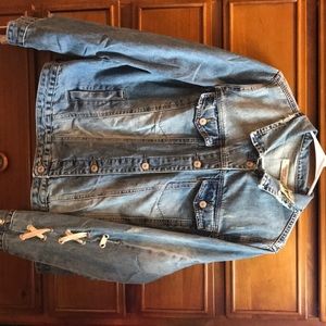 hippie laundry denim jacket xl